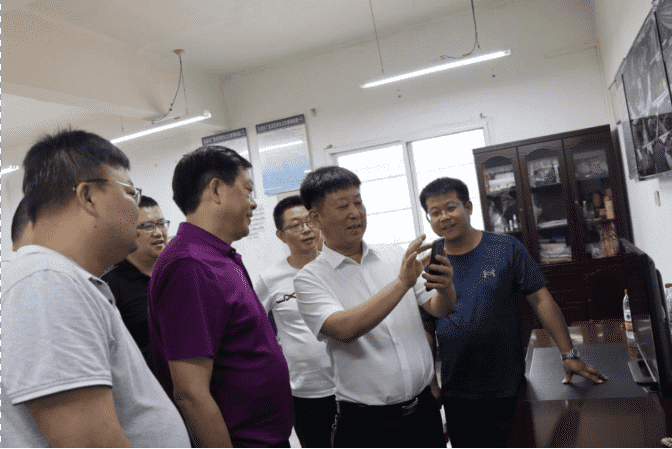 市城投集团公司党委书记、董事长蔡江到市水投公司调研各水厂生产运行及项目建设情况