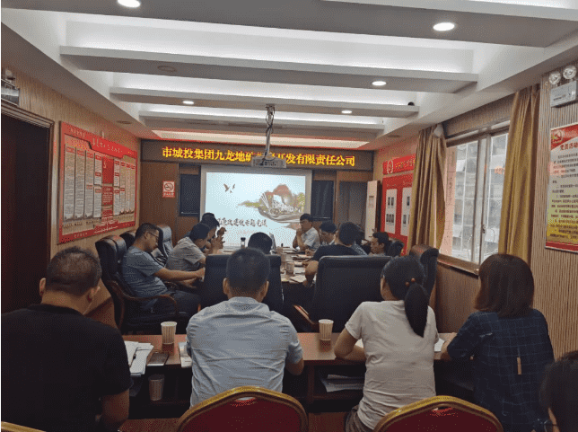 市城投集团九龙地矿公司党支部书记上廉政专题党课