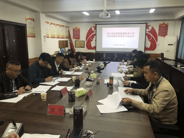 铜仁城投集团能源投资公司组织召开转型发展改革领导小组会议