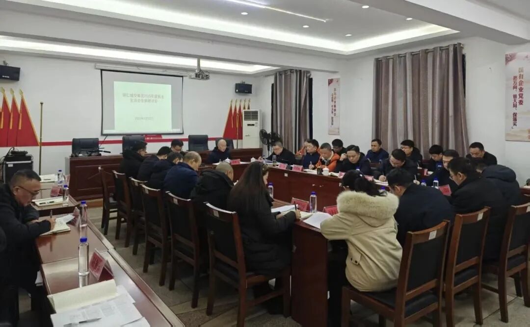 铜仁城交集团召开党委理论中心组学习会暨2025年度民主生活会会前集中学习研讨会