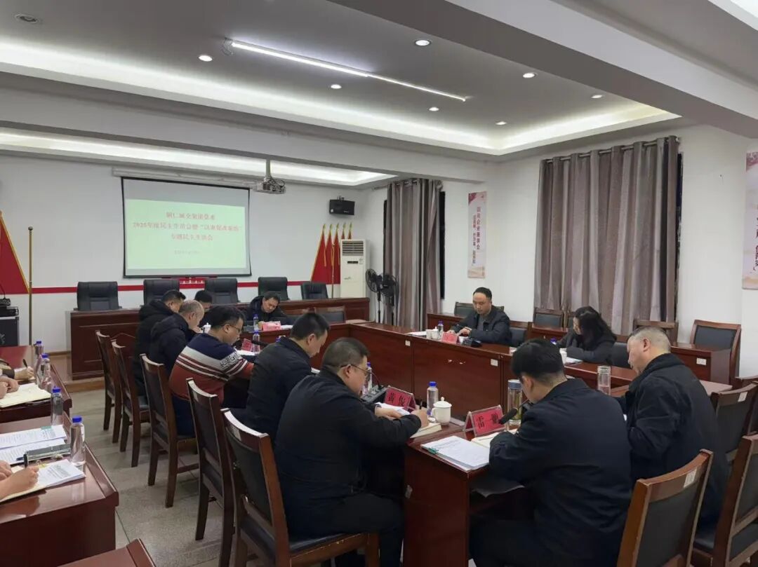 铜仁城交集团党委2025年度民主生活会暨“以案促改促治”专题民主生活会召开